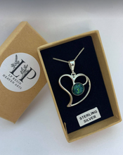 Load image into Gallery viewer, Open heart pendant silver
