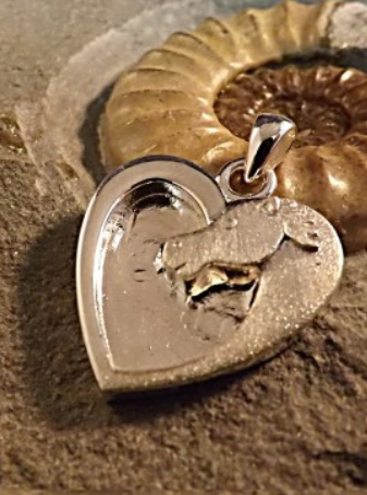 DISCOUNTED ITEM- Horse memorial silver pendant