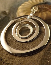 Load image into Gallery viewer, DISCOUNTED ITEM- Double circle large pendant silver
