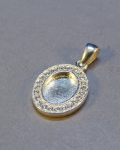 Load image into Gallery viewer, DISCOUNTED ITEM- Diana pendant in silver with CZ

