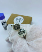 Load image into Gallery viewer, Cufflinks round silver
