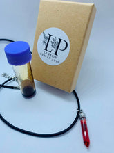 Load image into Gallery viewer, Delicate glass vial pendant
