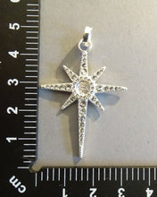 Load image into Gallery viewer, DISCOUNTED ITEM- Silver star pendant with cz
