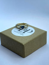 Load image into Gallery viewer, Skye split heart ring in silver
